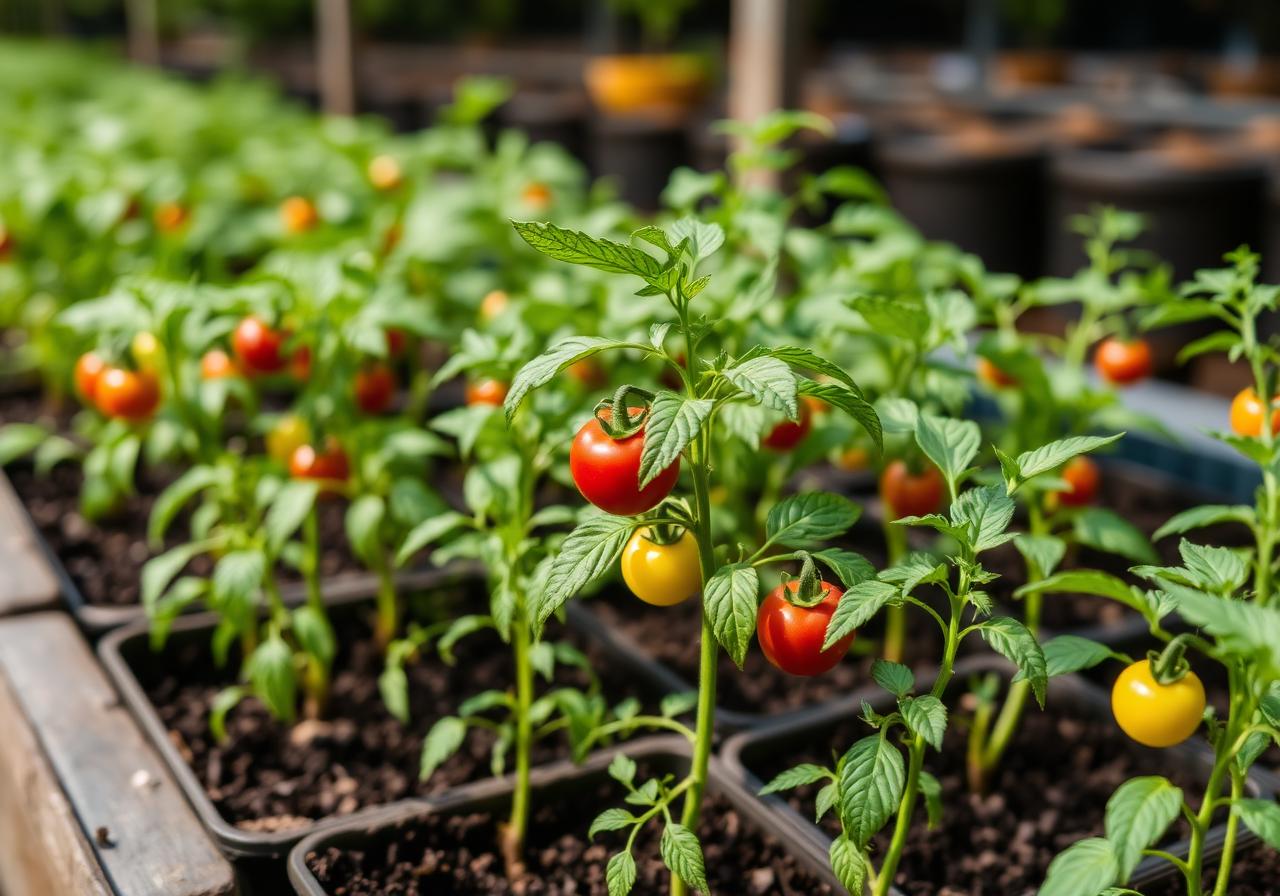 Roubované sazenice rajčat s vyšší úrodou